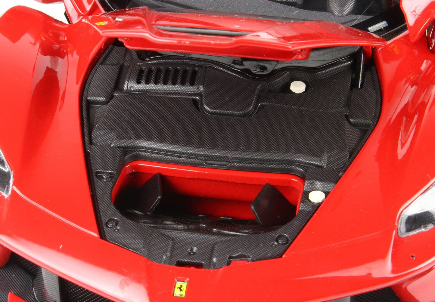 BBR 1/18 Ferrari LaFerrari (Rosso Corsa 322 Red with Gloss Black Roof and Silver Rims) Fully Open Diecast Car Model