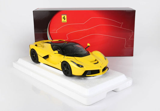 BBR 1/18 Ferrari LaFerrari DIE CAST Yellow Modena With Matt Black Wheels