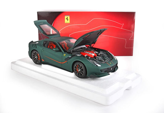 BBR 1/18 Ferrari F12 TDF Matt Green- Fully Open Die-Cast