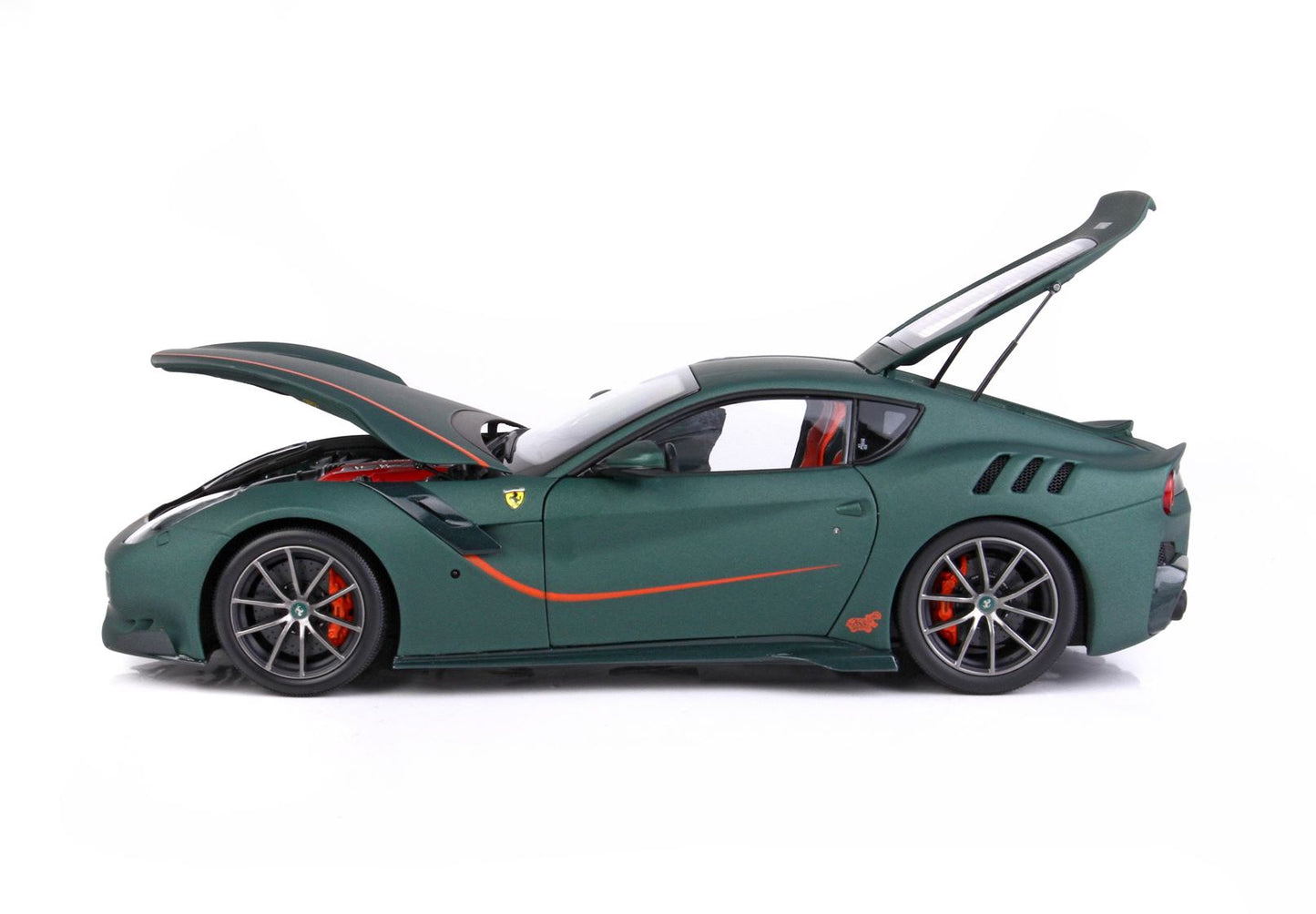 BBR 1/18 Ferrari F12 TDF Matt Green- Fully Open Die-Cast