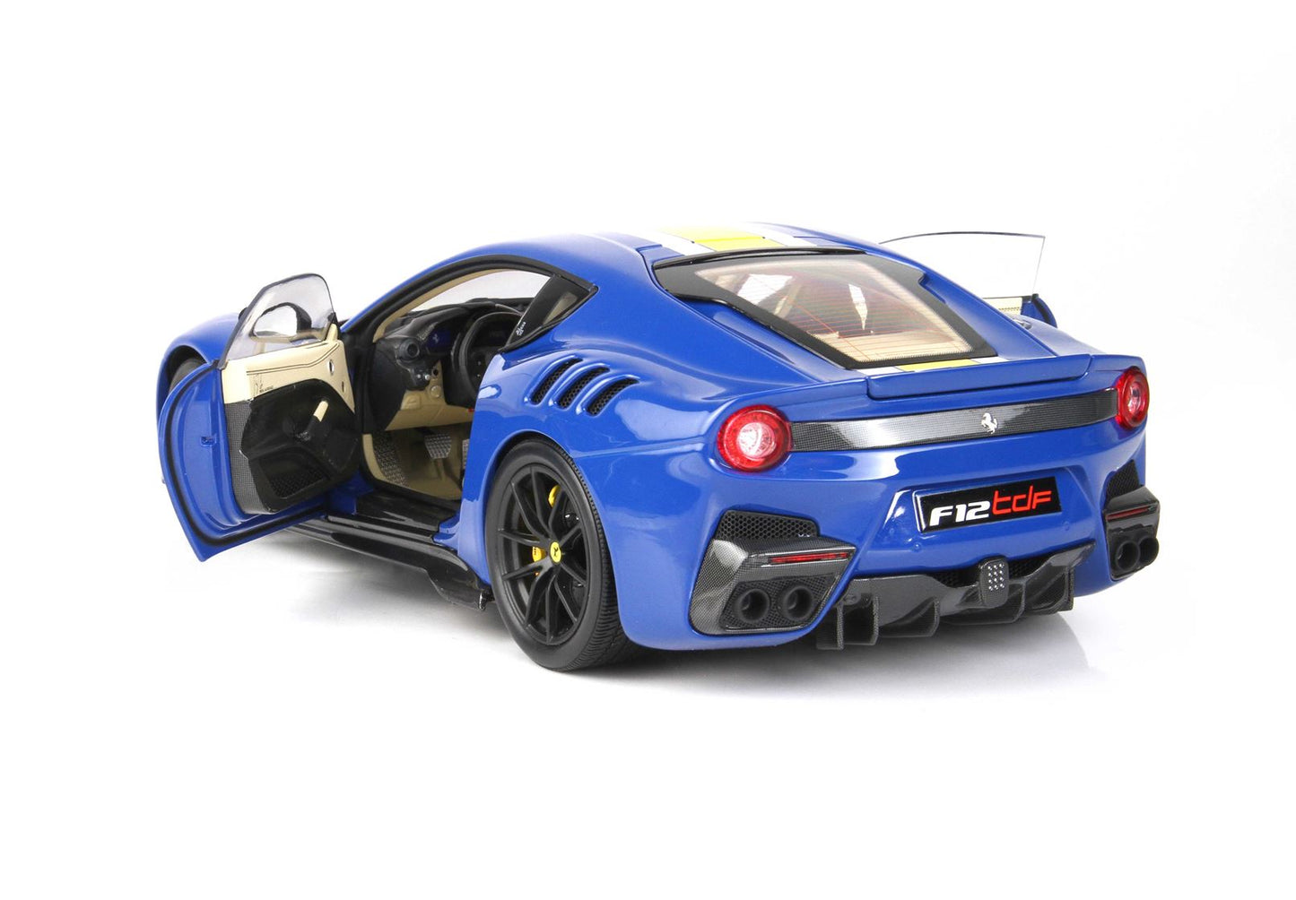 BBR 1/18 Ferrari F12 TDF Azzurro Dino- Fully open Diecast