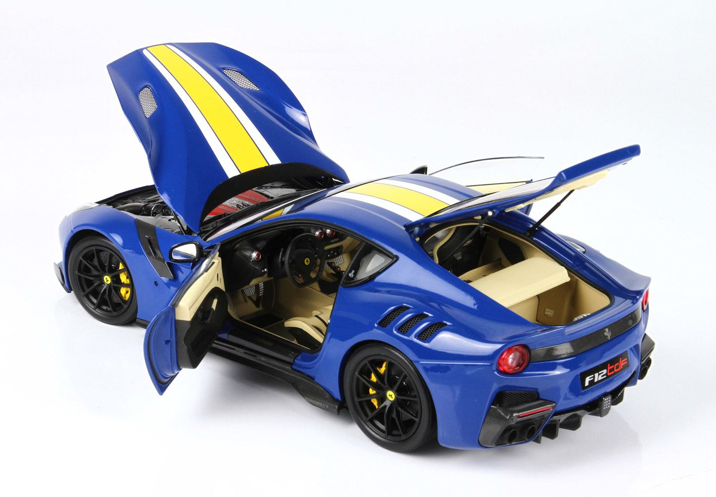 BBR 1/18 Ferrari F12 TDF Azzurro Dino- Fully open Diecast