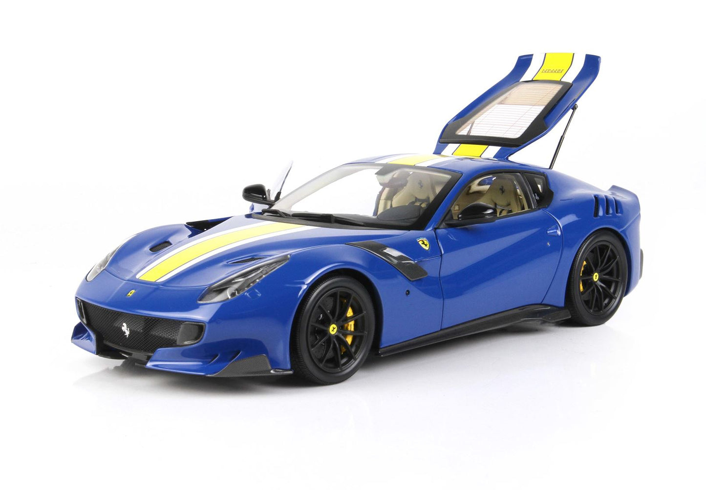 BBR 1/18 Ferrari F12 TDF Azzurro Dino- Fully open Diecast