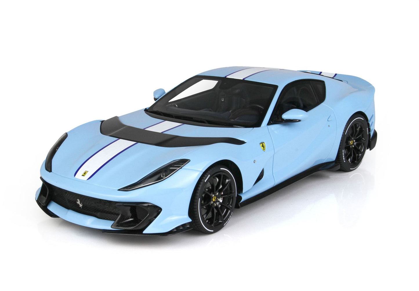 BBR 1/18 Ferrari 812 Competizione 2021 Gloss Azzurro La Plata -23 pieces limited