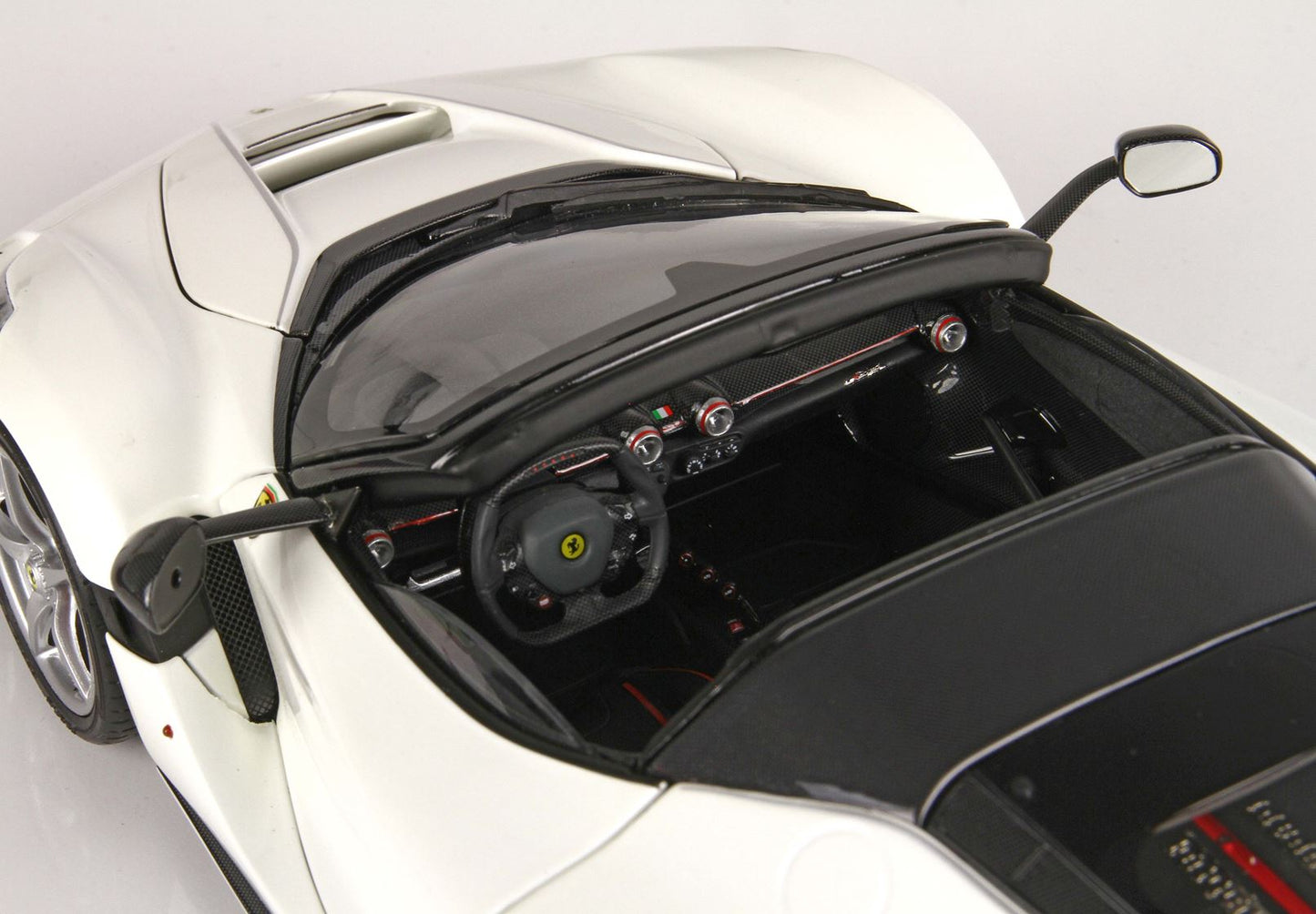 BBR 1/18 Ferrari LaFerrari APERTA Metallic Italian White Diecast