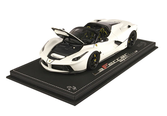 BBR 1/18 Ferrari LaFerrari APERTA Avus White- limited 48pcs -fully open diecast