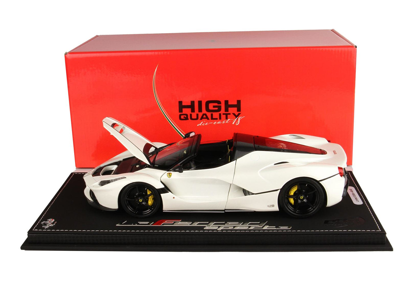 BBR 1/18 Ferrari LaFerrari APERTA Avus White- limited 48pcs -fully open diecast
