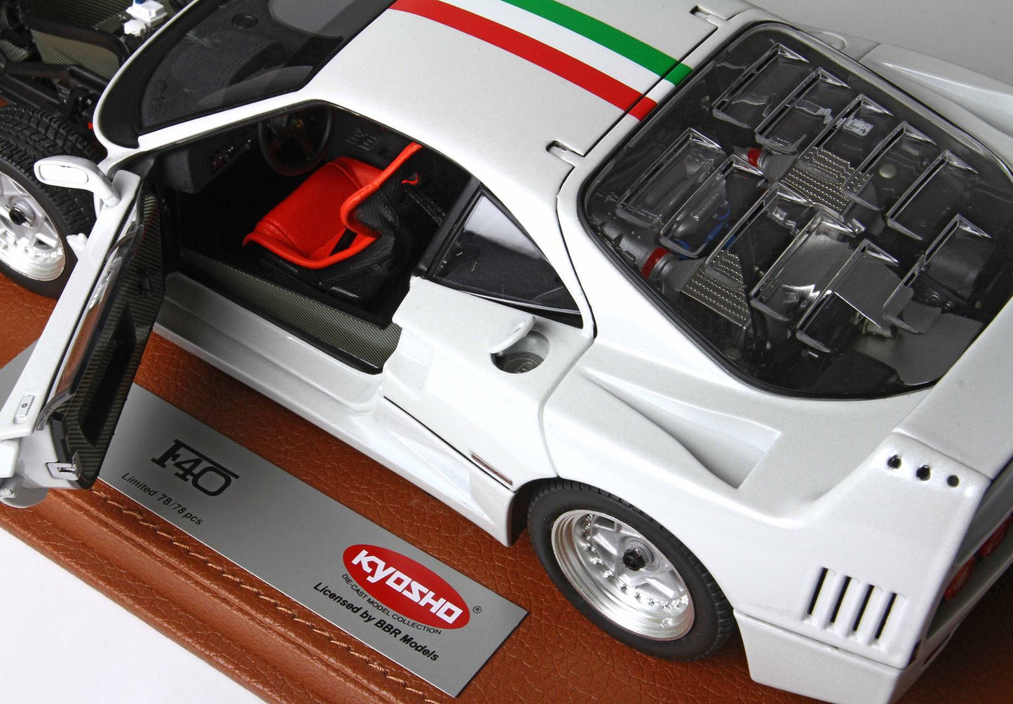 BBR 1/18 Ferrari F40 Metallic White BBR-Kyosho