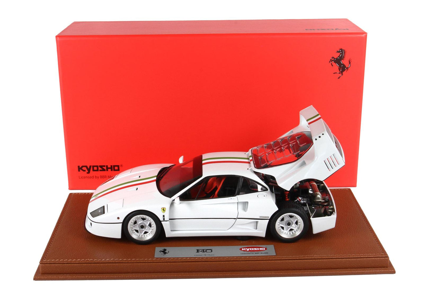 BBR 1/18 Ferrari F40 Metallic White BBR-Kyosho