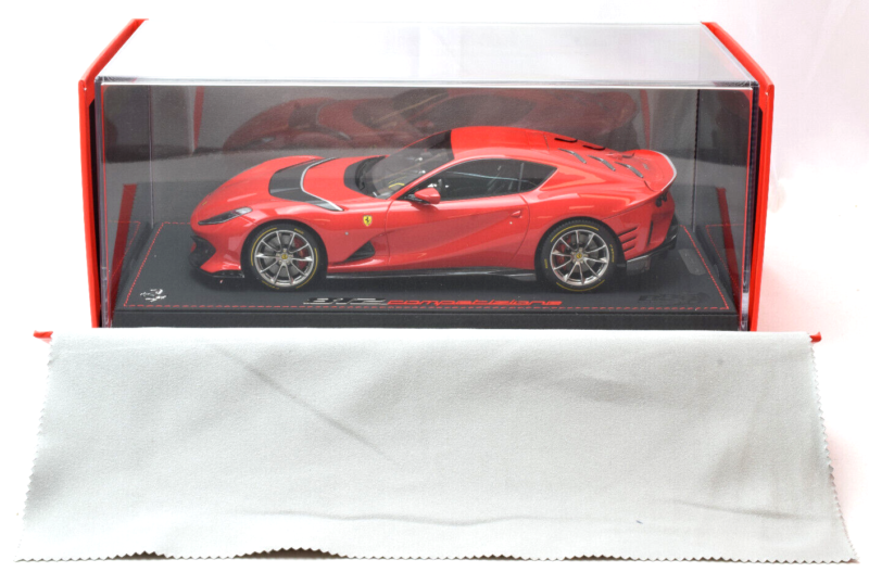 BBR 1/18 Models Rosso Corsa 2021 Ferrari 812 Competizione 1:18 Diecast Car P182071B3