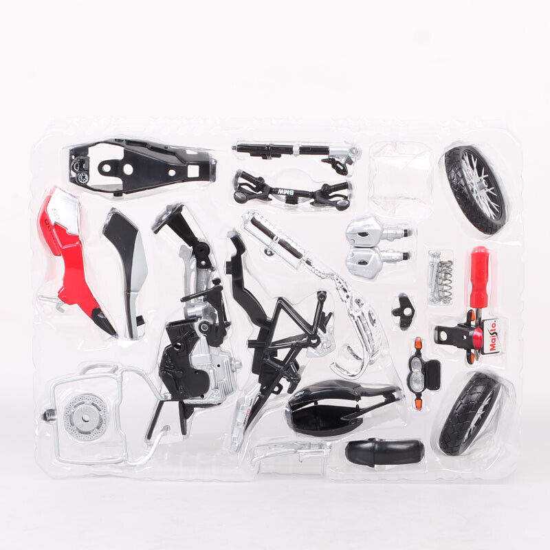Maisto 1/12 Scale BMW R1200GS DIY Assemble Bike Model Diecast Motorcycle