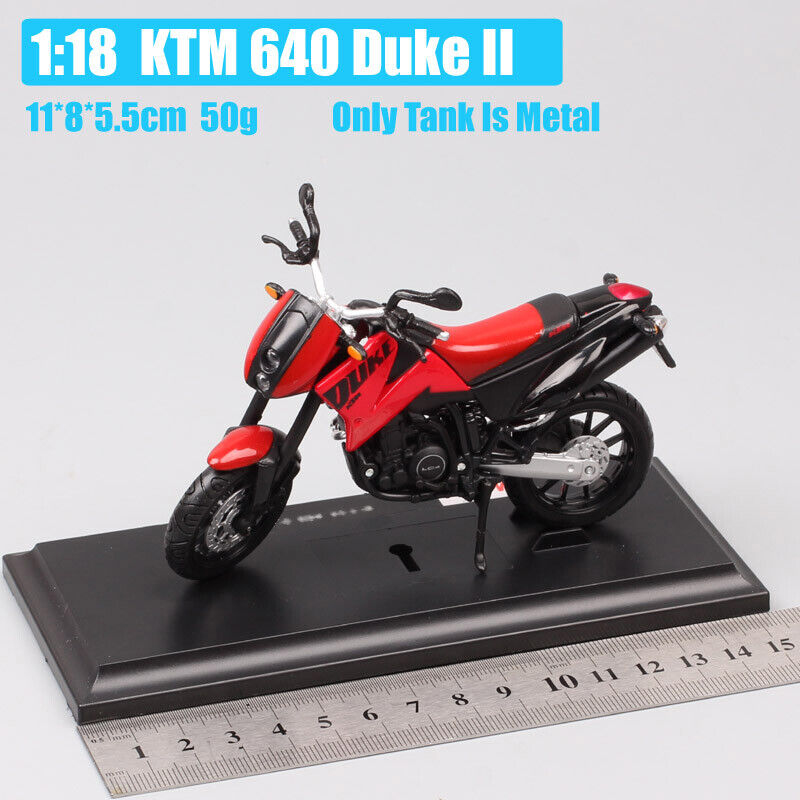 1/18 Maisto KTM 640 Duke II Motorcycle Diecasts model bike Supermoto Enduro toys