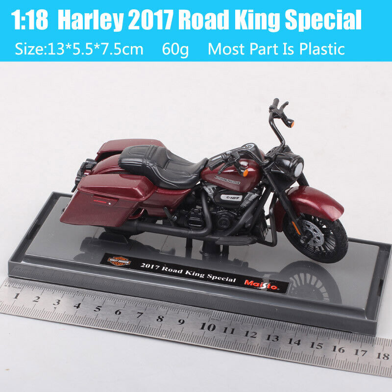 1/18 Maisto 2017 HD Harley Road King Special motorcycle Model