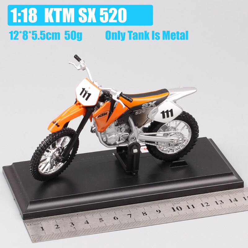1/18 Maisto KTM 520 SX dirt Motorcycle model bike Motocross Diecasts Toy