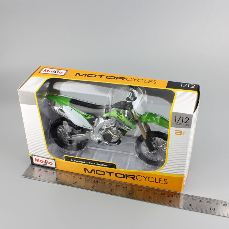 1/12 Scale Maisto KAWASAKI KX450F dirt motocross Motorcycle diecast model