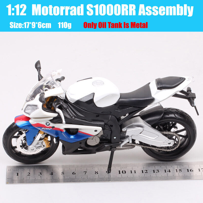 Maisto Assembly line 1/12 scale BMW S1000RR bike Diecast motorcycle model DIY
