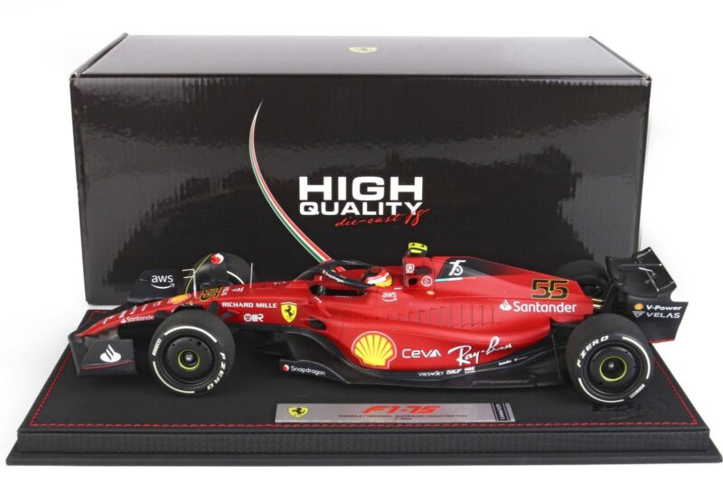 1/18 BBR Ferrari F1-75 Carlos Sainz - AUSTRALIAN GP 2022 - Plexi
