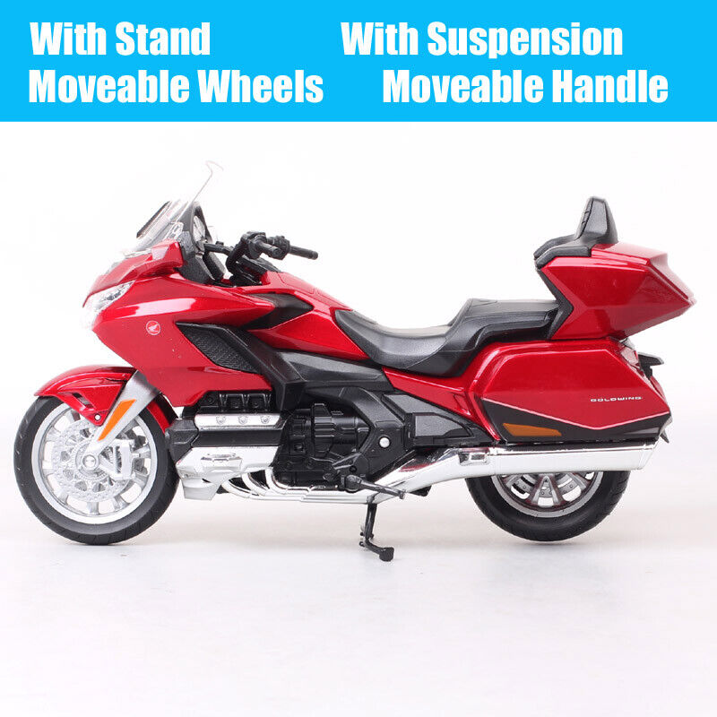 1/12 Welly Honda Gold Wing Touring Bike Sports Motorcycle Toy Models