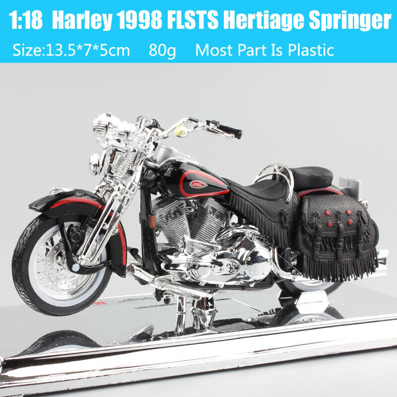 1/18 Maisto 1998 Harley FLSTS Heritage Springer Softail Toy model Motorcycle