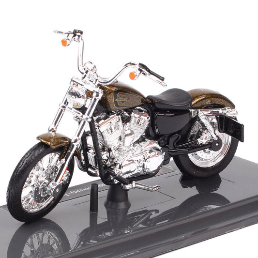 1/18 Maisto 2013 Harley XL 1200V 72 SEVENTY-TWO Model Motorcycle Chorme Gold