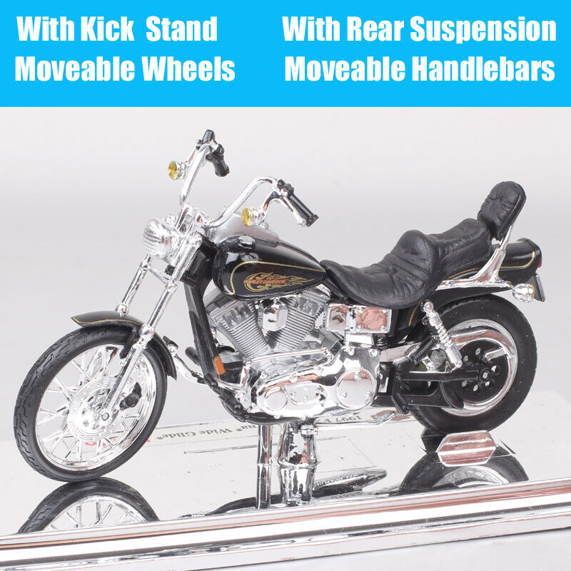 1/18 Maisto 1997 Harley Davidson FXDWG Dyna Wide Glide Model Motorcycle