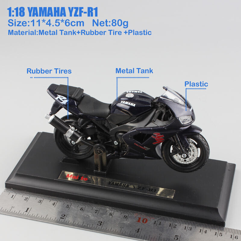 Maisto 1/18 YAMAHA YZF-R1 motorcycle race bike scale models Diecast Toy