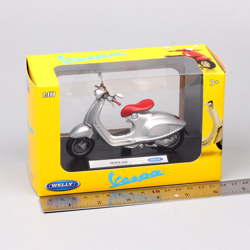 1:18 Welly 2014 Piaggio Vespa 946 Scooter motorcycle Diecast model