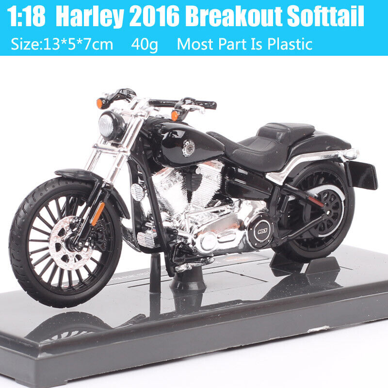 1/18 Maisto 2016 MY Harley Softail Breakout Motorcycle Diecast Bike