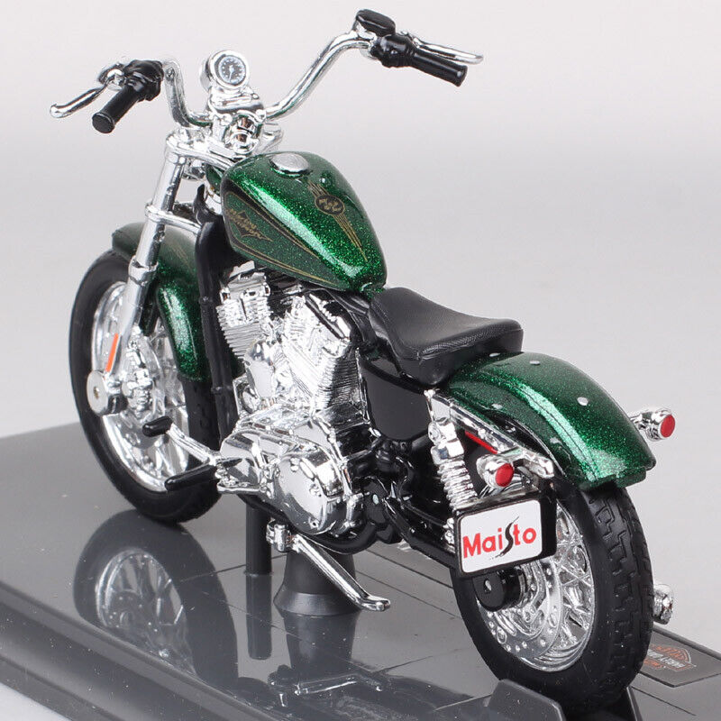 1/18 Maisto 2012 Harley XL 1200V SEVENTY-TWO 72 Model Motorcycle Chorme Green