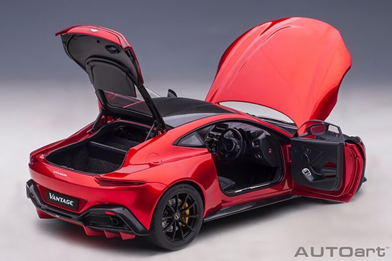 1/18 AUTOart 2019 Aston Martin Vantage Hyper Red with Carbon Fiber Roof