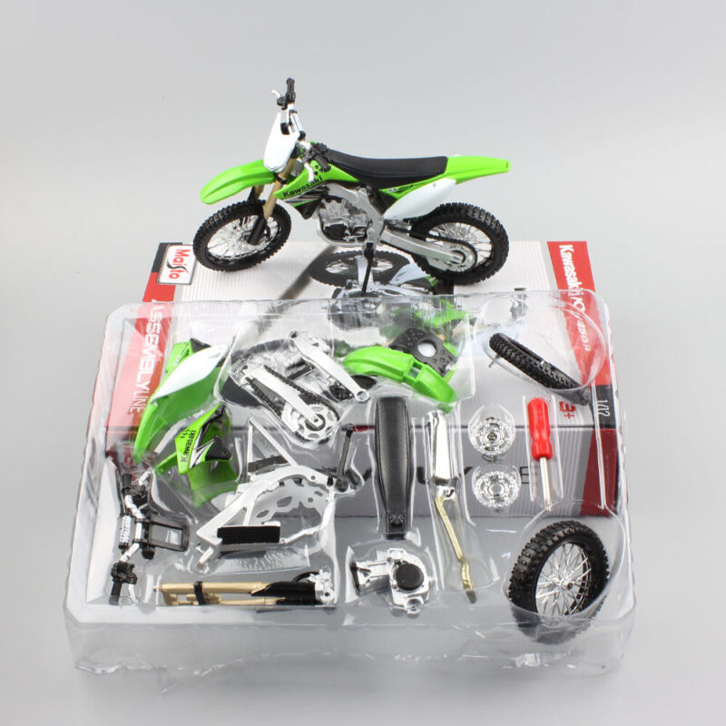 Maisto Assembly 1/12 Kawasaki KX450F dirt motocross Motorcycle model DIY bike