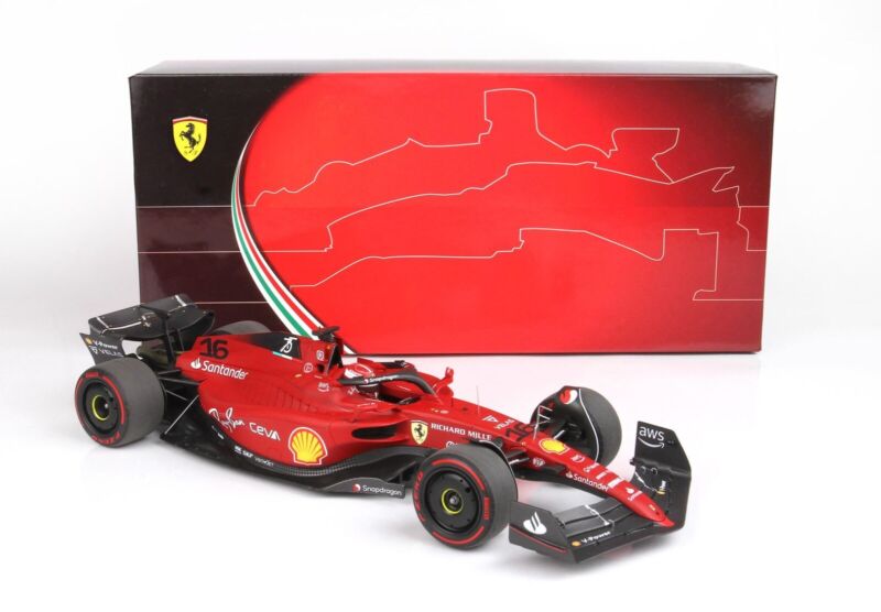 1/18 BBR 2022 Ferrari F1-75 Charles Leclerc Diecast Model Car