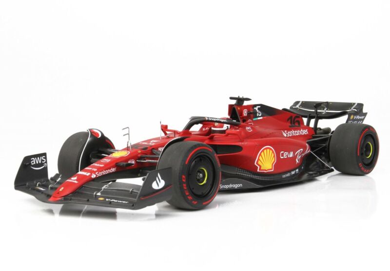 1/18 BBR 2022 Ferrari F1-75 Charles Leclerc Diecast Model Car