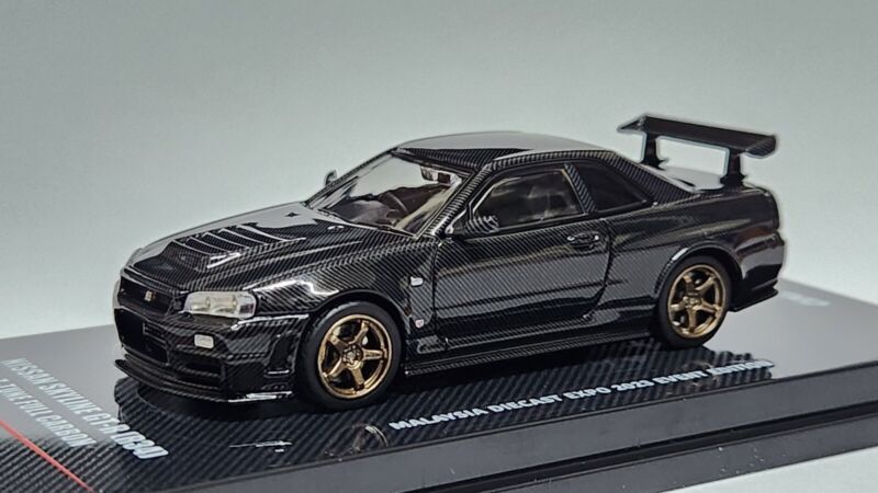 Inno64 1/64 Nissan Skyline GT-R R34 Z-Tune Full Carbon Malaysia Diecast Expo 2023