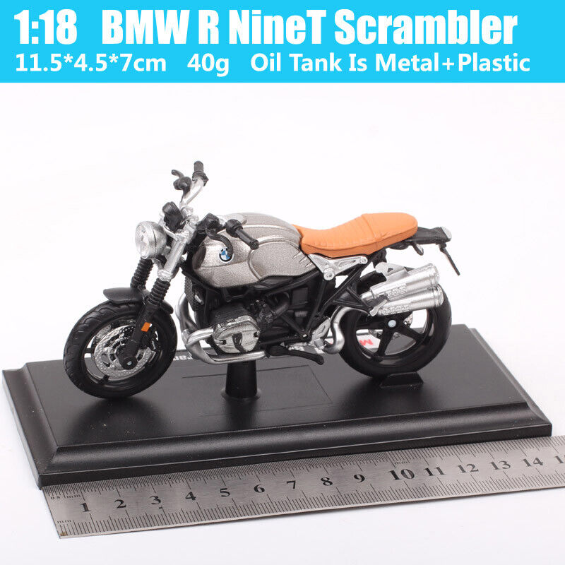 1/18 Scale Maisto BMW R NineT Scrambler Retro Diecast Model Motorcycle