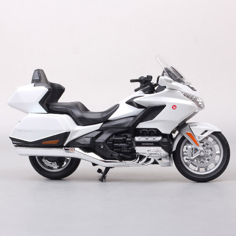 1/12 Welly Honda Gold Wing Moto Bike Motorcycle Cruiser Model Tour White