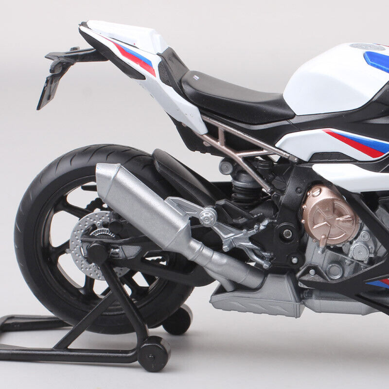 1/12 Welly 2021 BMW S1000RR Racing Diecast Motorcycle Bike Model White