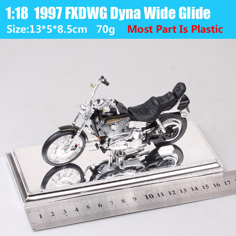 1/18 Maisto 1997 Harley Davidson FXDWG Dyna Wide Glide Model Motorcycle