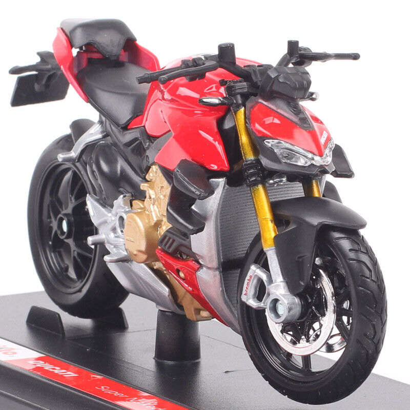 1/18 Maisto Ducati Super Naked V4 S Motorcycle Diecas Model Red