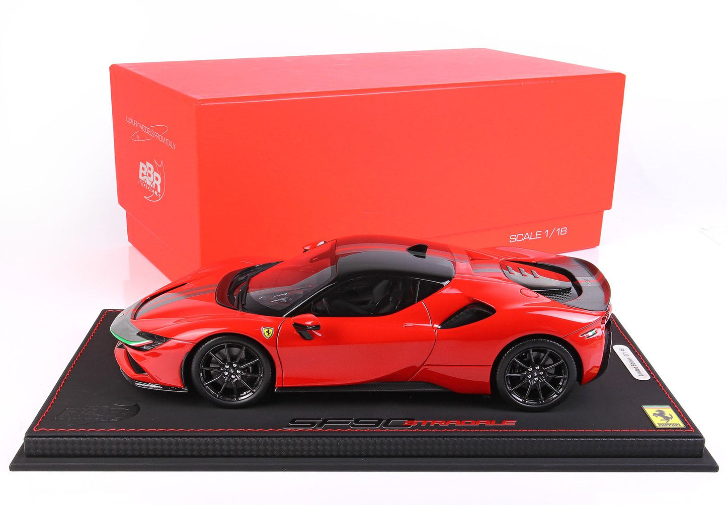 BBR 1/18 Ferrari SF90 Pack Fiorano Red Corsa 322 Limited 48 Pieces