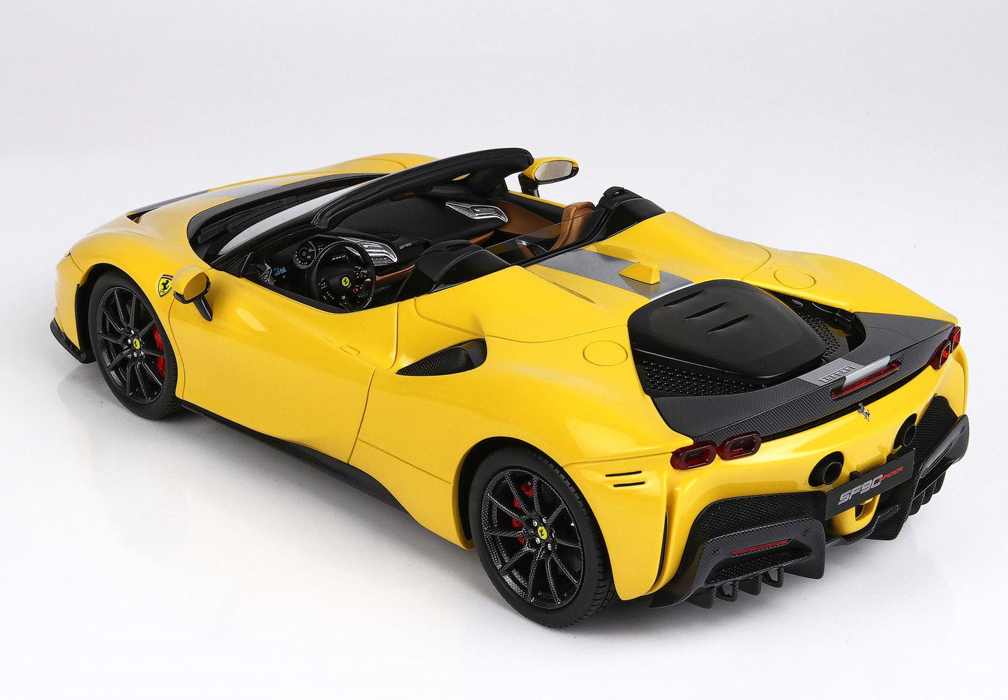 BBR 1/18 Ferrari SF90 Spider PACK FIORANO Giallo Modena with Display Case Limited 24 Pieces