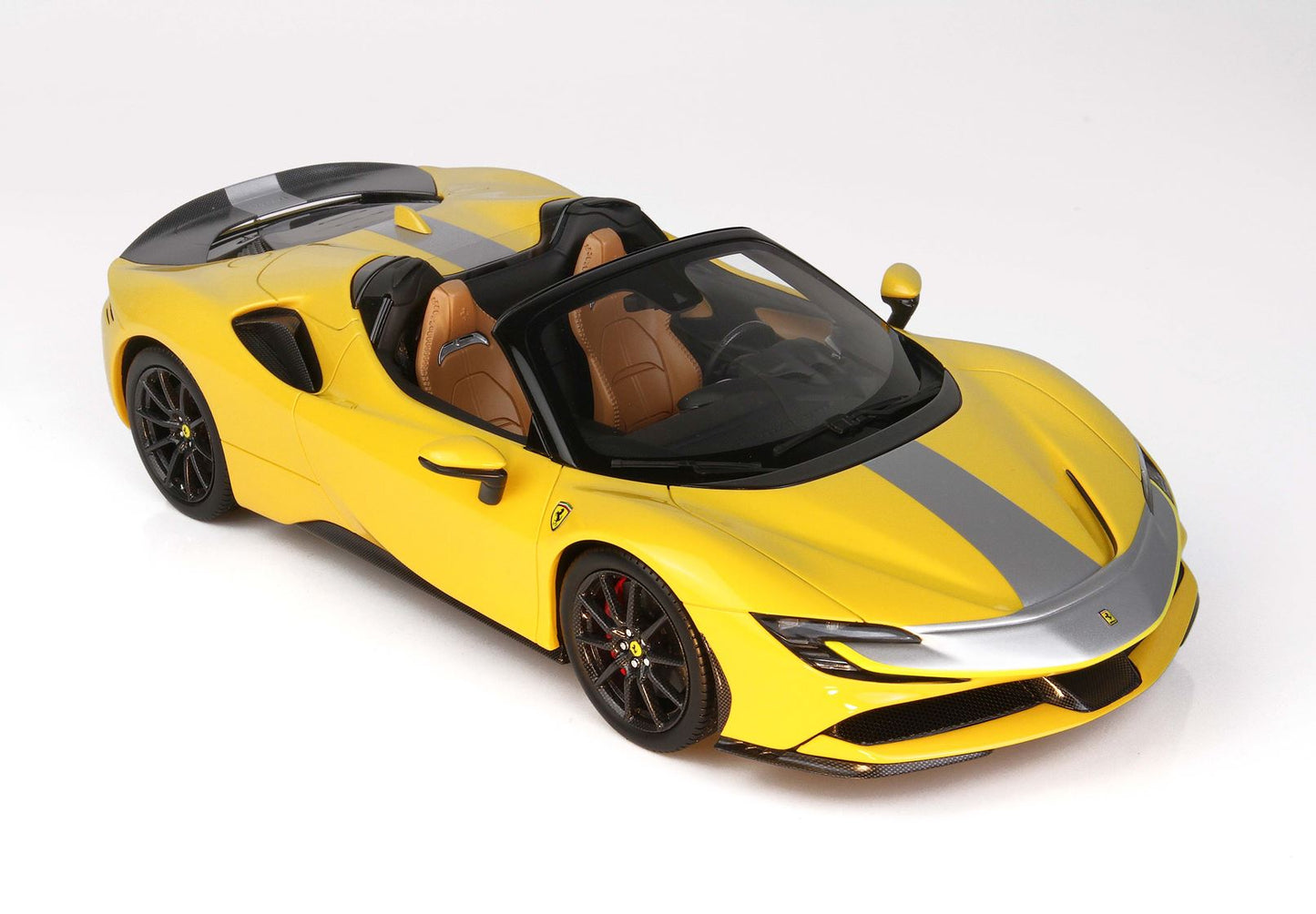 BBR 1/18 Ferrari SF90 Spider PACK FIORANO Giallo Modena with Display Case Limited 24 Pieces