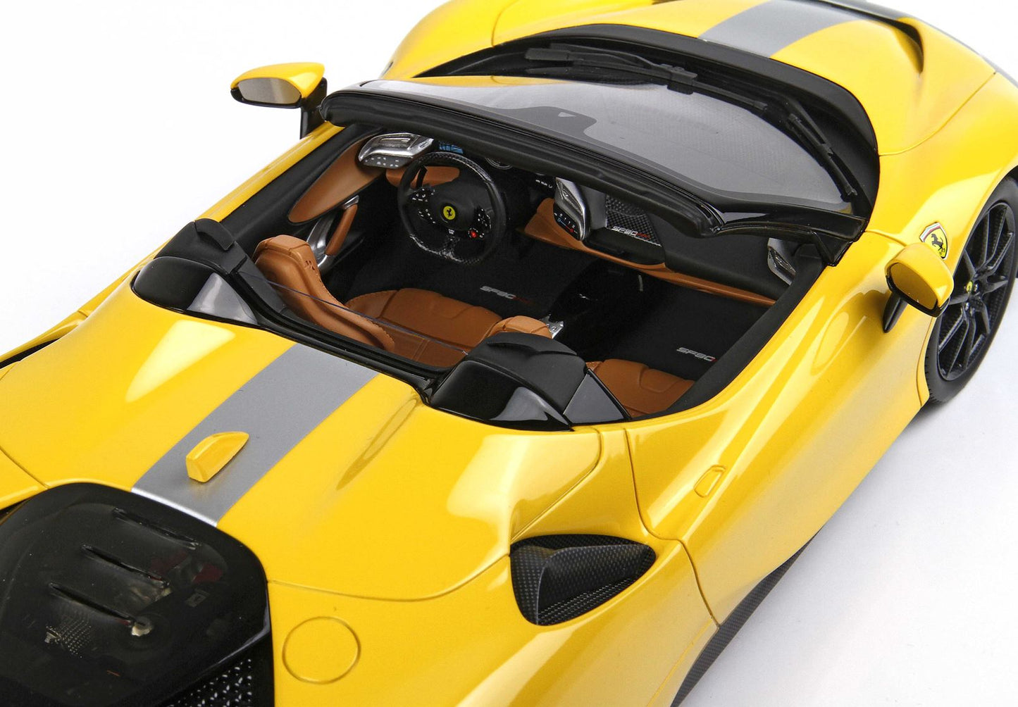 BBR 1/18 Ferrari SF90 Spider PACK FIORANO Giallo Modena with Display Case Limited 24 Pieces