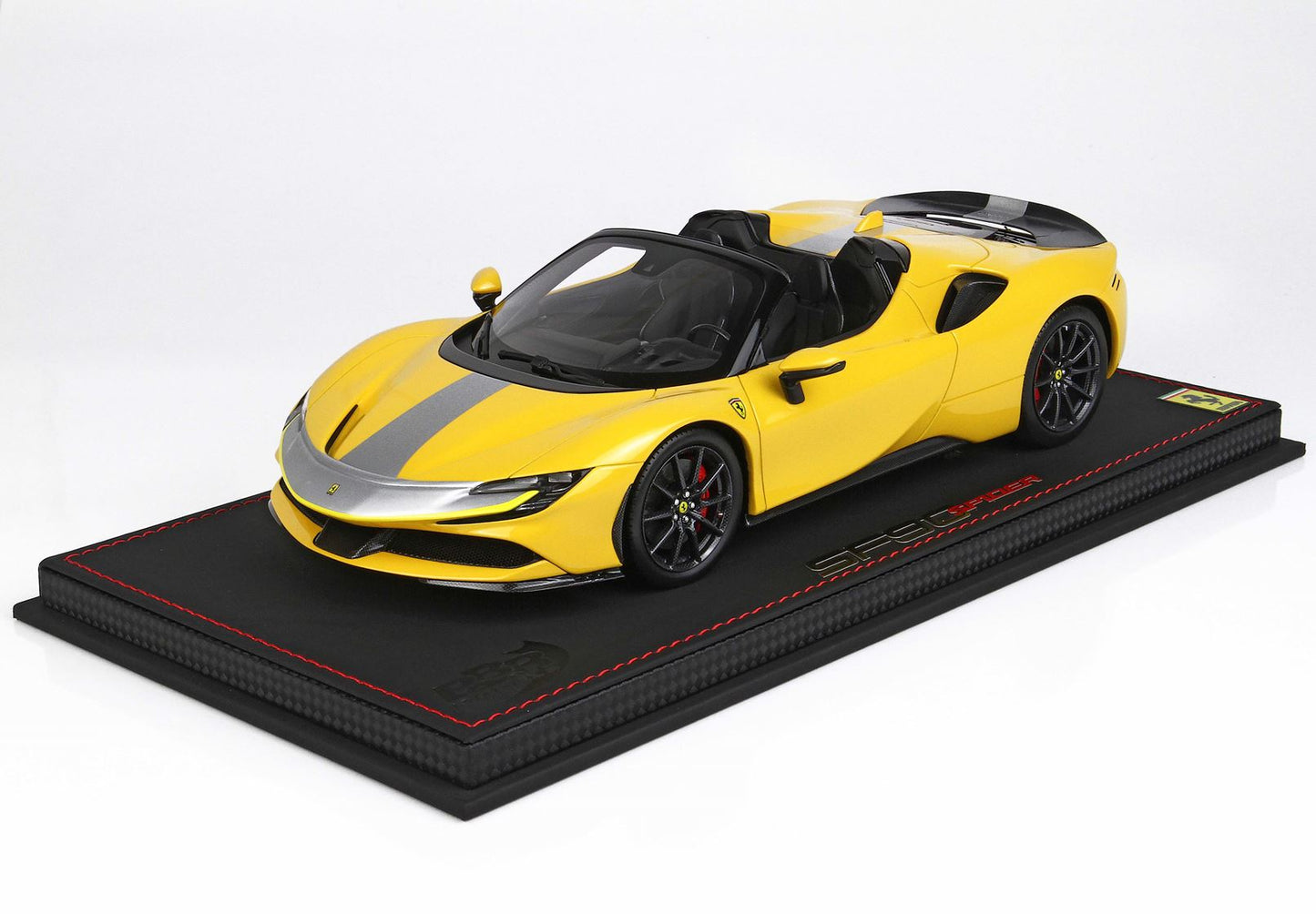 BBR 1/18 Ferrari SF90 Spider PACK FIORANO Giallo Modena-Black Seats- Resin Car Model limited 24 Pieces