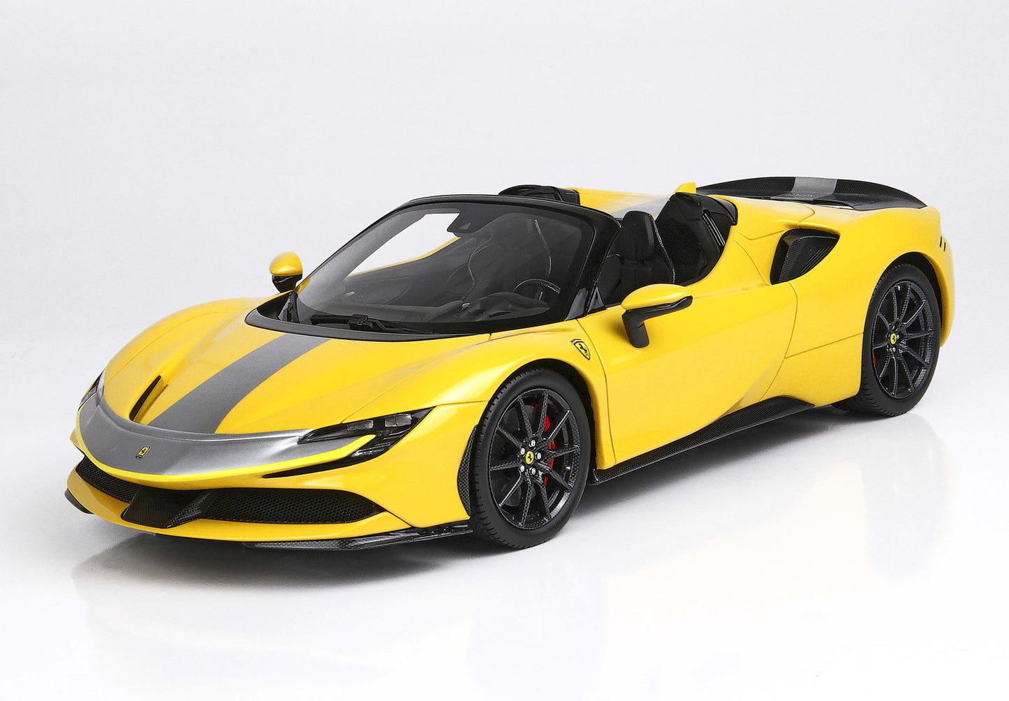 BBR 1/18 Ferrari SF90 Spider PACK FIORANO Giallo Modena-Black Seats- Resin Car Model limited 24 Pieces