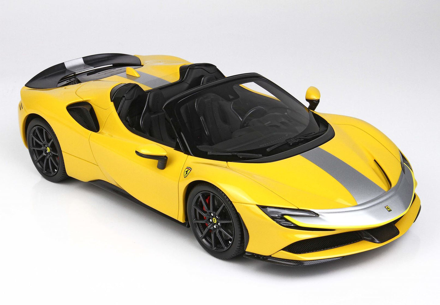 BBR 1/18 Ferrari SF90 Spider PACK FIORANO Giallo Modena-Black Seats- Resin Car Model limited 24 Pieces