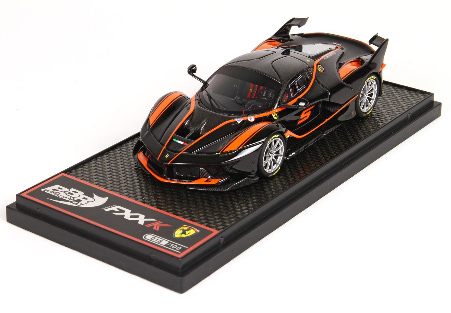 BBR 1/43 Ferrari FXXK 2016 Black DS 1250 -Resin Model 100 Pieces Limited