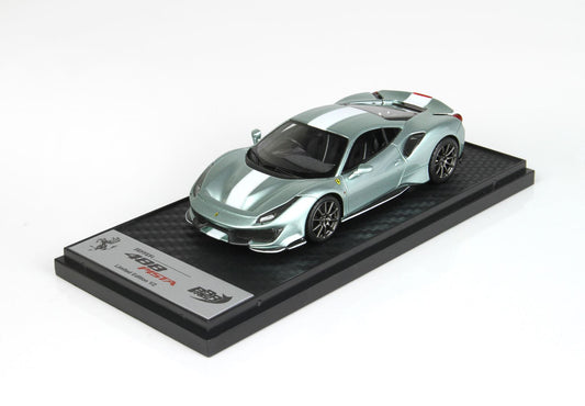 BBR 1/43 Ferrari 488 Pista- Green Grey - Padua Exhibition Exclusive -2 Pieces Produced Only