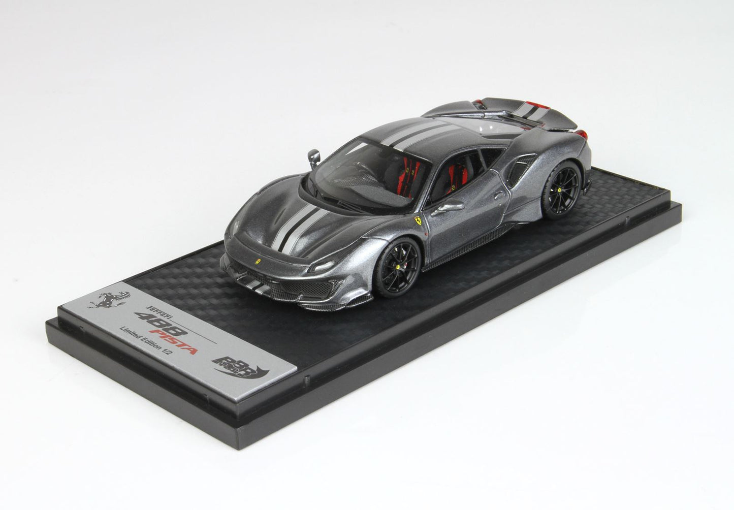 BBR 1/43 Ferrari 488 Pista- Met Grey - Padua Exhibition Exclusive -2 Pieces Produced Only
