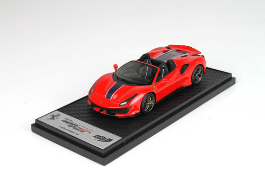 BBR 1/43 Ferrari 488 Pista Spider - Red Corsa - Padua Exhibition Exclusive -2 Pieces Produced Only